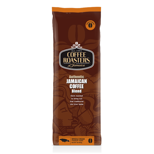 Coffee Roasters of Jamaica Authentique mélange de café jamaïcain en grains torréfiés 16 oz